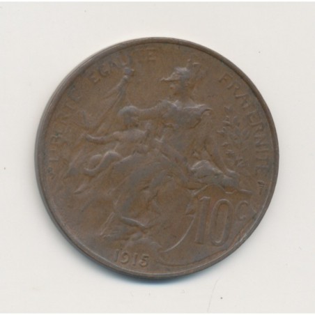 10 Centimes Dupuis - 1915 - bronze - TTB+