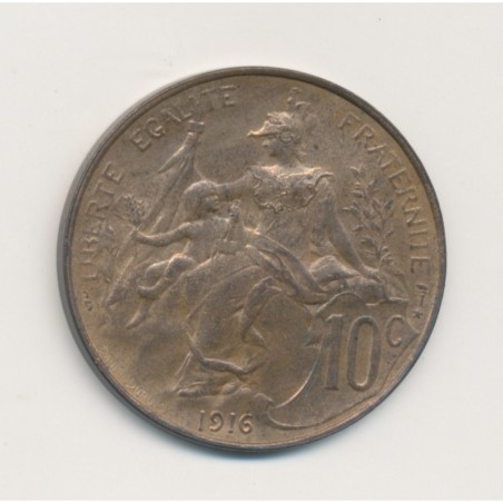 10 Centimes Dupuis - 1916 étoile - bronze - SPL+
