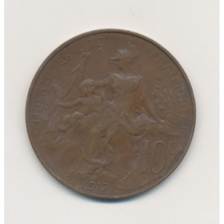 10 Centimes Dupuis - 1917 - bronze - TTB