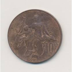 10 Centimes Dupuis - 1921 - bronze - TB+