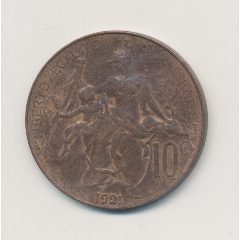 10 Centimes Dupuis - 1921 - bronze - TB+