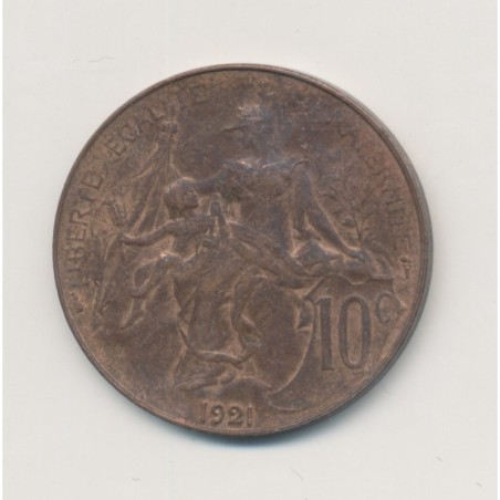 10 Centimes Dupuis - 1921 - bronze - TB+