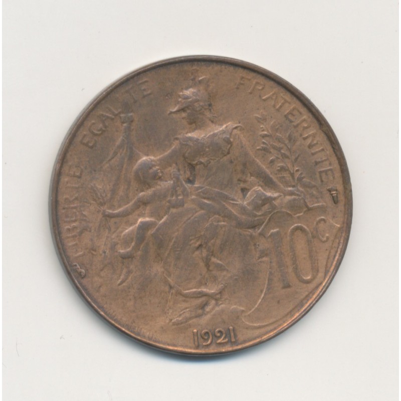 10 Centimes Dupuis - 1921 - bronze - TTB+