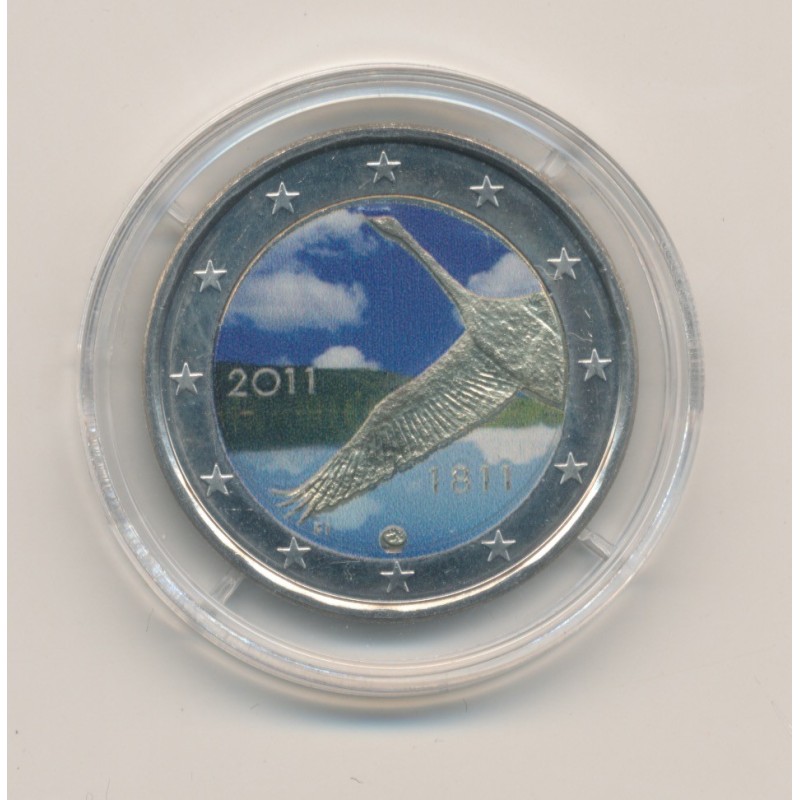 2 Euro couleur - Finlande 2011 - 200ème anniversaire de la banque de la Finlande