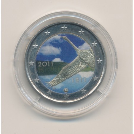 2 Euro couleur - Finlande 2011 - 200ème anniversaire de la banque de la Finlande