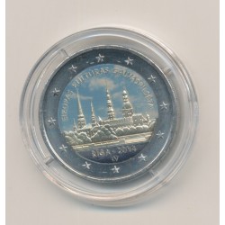 2 Euro couleur - Lettonie 2014 - Riga Capitale Européenne de la Culture 
