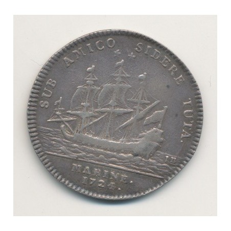 Jeton - Alexa de bourbon - Marine - 1724