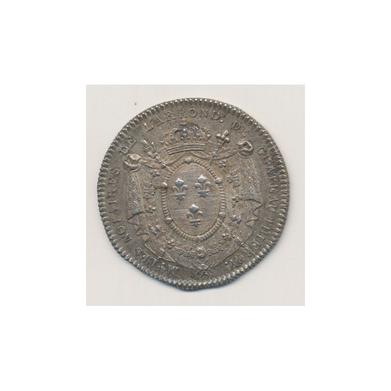 Jeton - Notaire - Chateau-Thierry - 1806 - sans portrait revers