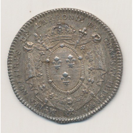 Jeton - Notaire - Chateau-Thierry - 1806 - sans portrait revers