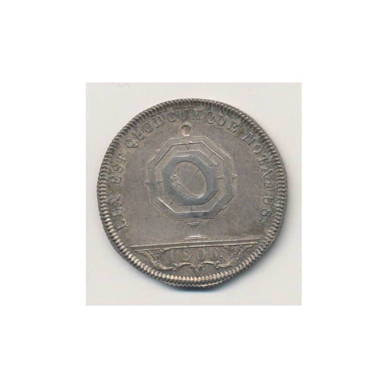 Jeton - Notaire - Chateau-Thierry - 1806 - sans portrait revers