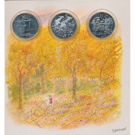 Coffret Sempé Les Valeurs de la République - 12 x 10 Euro - argent  - Monnaie de Paris