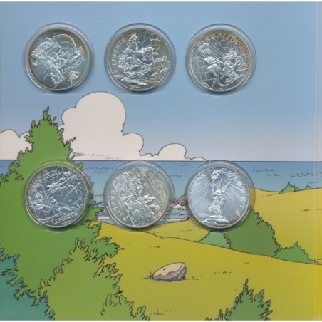 Coffret Astérix et les valeurs de la république - 24 x 10 Euro - argent  - Monnaie de Paris