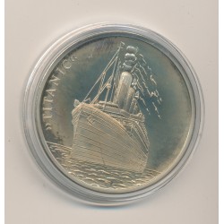 Médaille - Titanic - Revers homme à la barre - 41mm - cupronickel - FDC