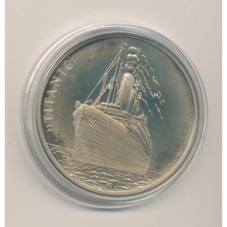 Médaille - Titanic - Revers homme à la barre - 41mm - cupronickel - FDC