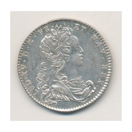 Jeton - Louis XV - buste habillé - Late cuncta profundit