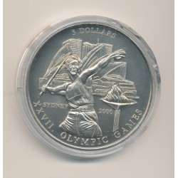 Libéria - 5 Dollars 2000 - Jeux Olympiques - cupronickel - FDC