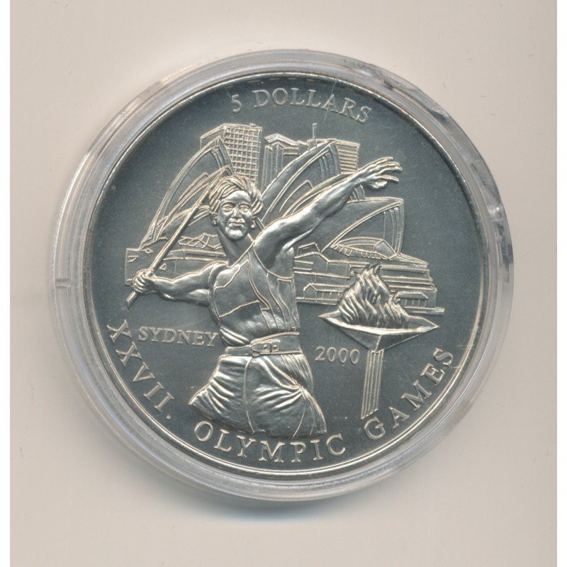 Libéria - 5 Dollars 2000 - Jeux Olympiques - cupronickel - FDC