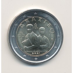 2€ Italie 2021 - GRAZIE - pour remercier les professions de santé