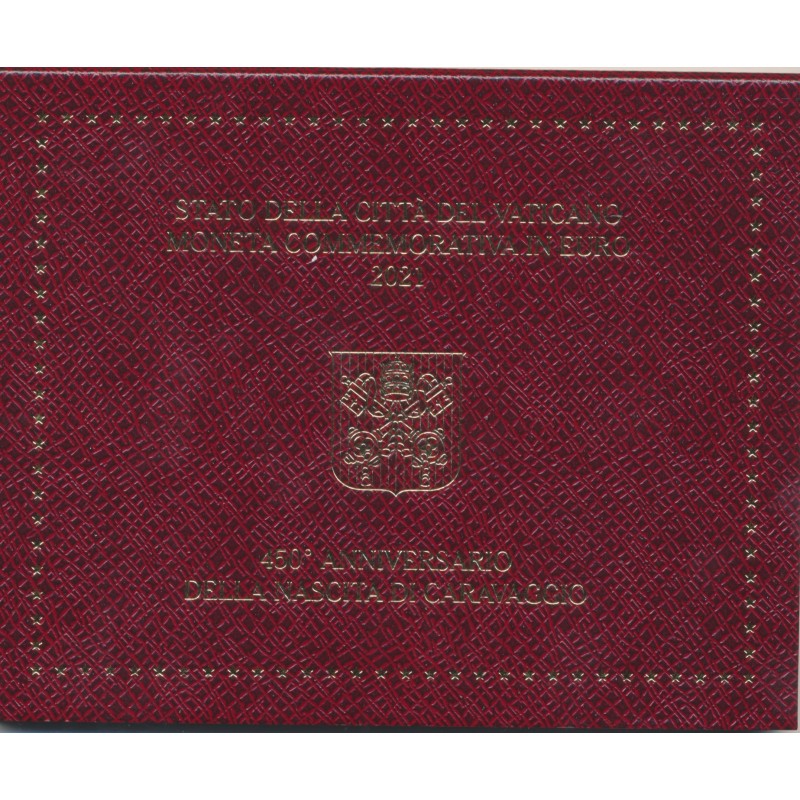 Vatican - 2 Euro 2021 - 450e anniversaire de la naissance du Caravaggio