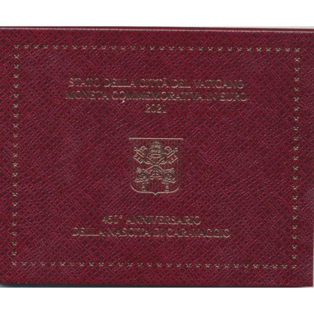 Vatican - 2 Euro 2021 - 450e anniversaire de la naissance du Caravaggio