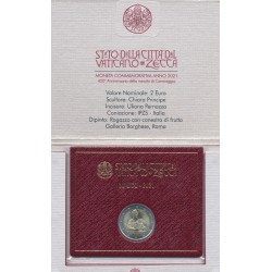 Vatican - 2 Euro 2021 - 450e anniversaire de la naissance du Caravaggio