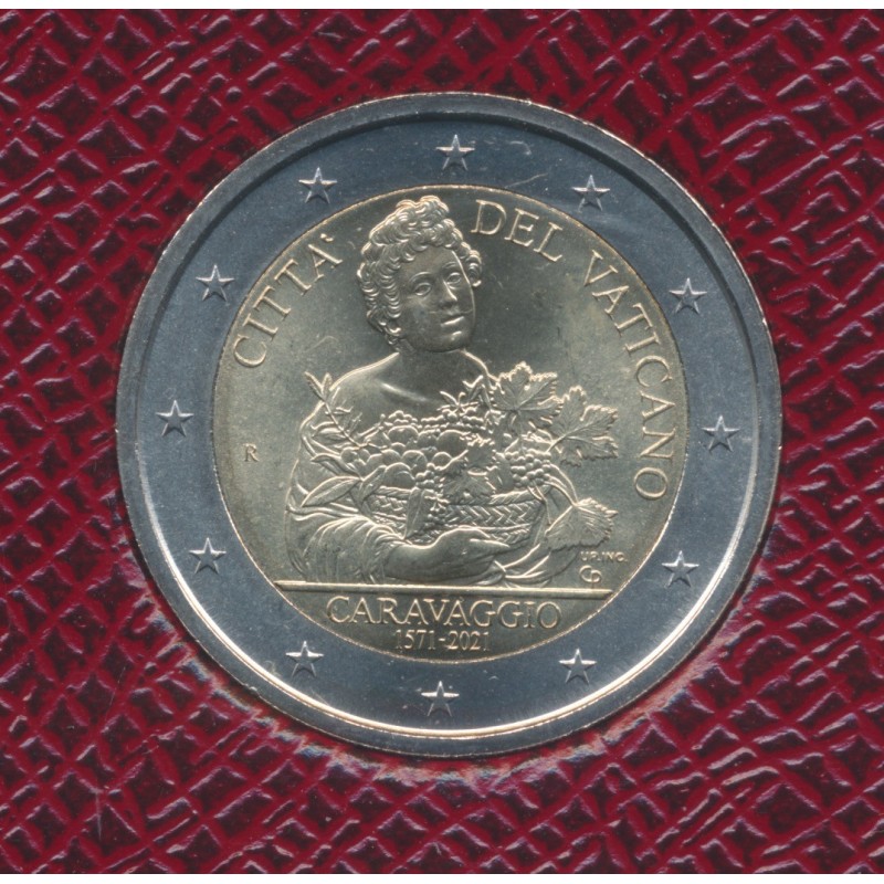 Vatican - 2 Euro 2021 - 450e anniversaire de la naissance du Caravaggio