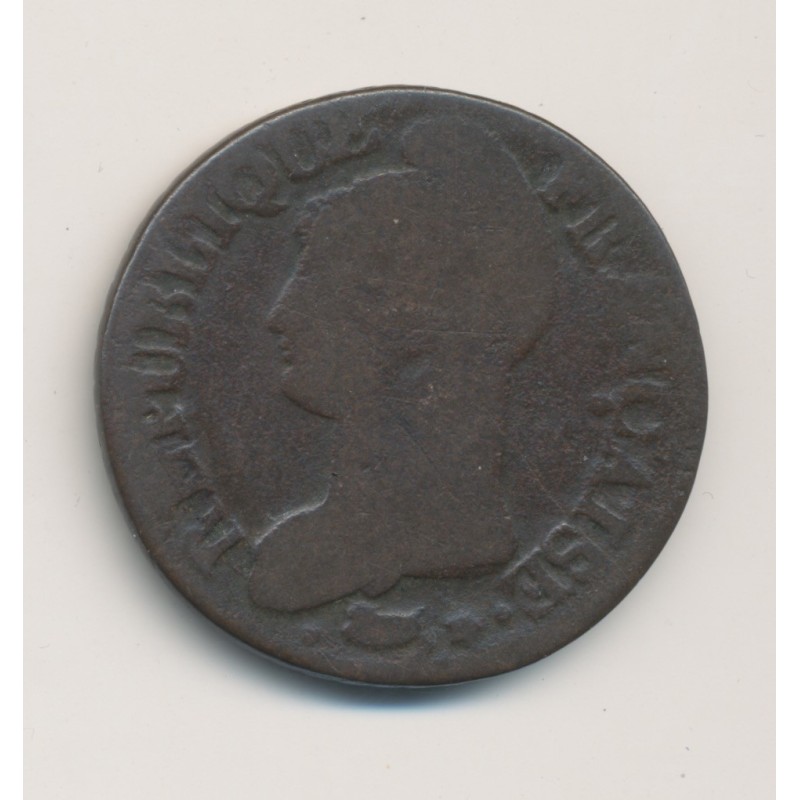 5 Centimes Dupré - AN 7 D Lyon - B/TB