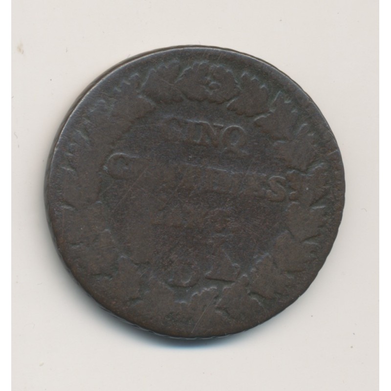 5 Centimes Dupré - AN 7 D Lyon - B/TB