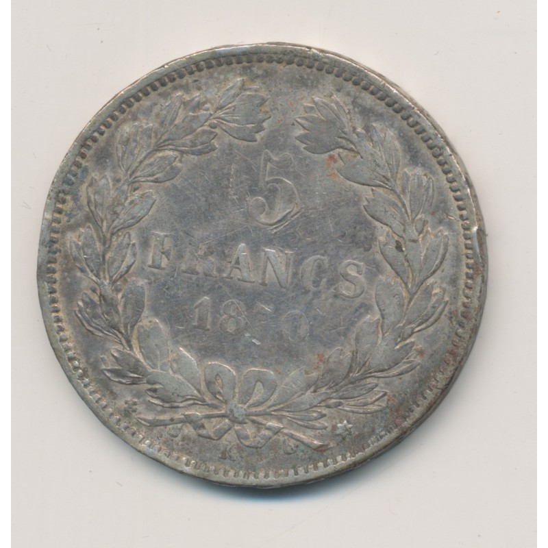 5 Francs Cérès - 1870 K Bordeaux - sans légende - TB