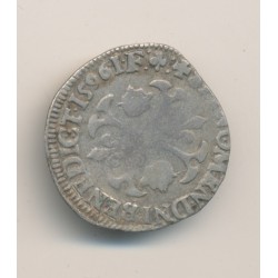 Henri IV - Douzain aux 2H - 1596 D Lyon - TB