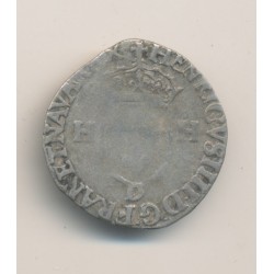 Henri IV - Douzain aux 2H - 1596 D Lyon - TB 2