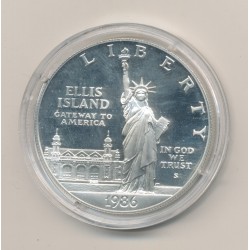 Etats-Unis - 1 Dollar Statue de la liberté - 1986 S - argent - FDC