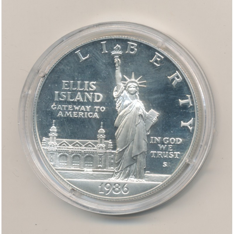 Etats-Unis - 1 Dollar Statue de la liberté - 1986 S - argent - FDC