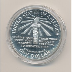 Etats-Unis - 1 Dollar Statue de la liberté - 1986 S - argent - FDC 2