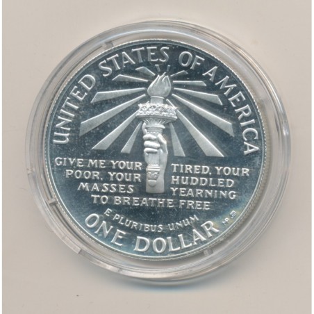 Etats-Unis - 1 Dollar Statue de la liberté - 1986 S - argent - FDC