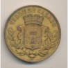 Médaille - Académie de musique - Ville de Calais - bronze doré - 51mm - TTB