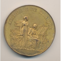Médaille - Académie de musique - Ville de Calais - bronze doré - 51mm - TTB 2