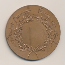 Médaille - Notariat Français - Caisse des dépôts - J.E.M Portalis - 1746/1807 - bronze - 59mm - TTB+ 2