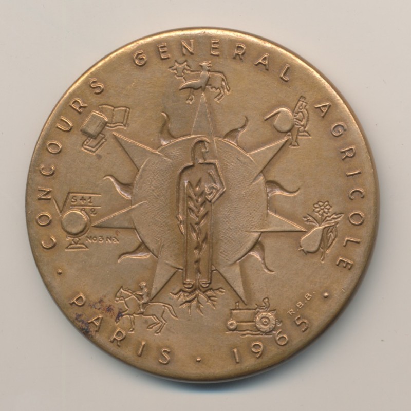 Médaille - Concours général agricole Paris - 1965 - bronze