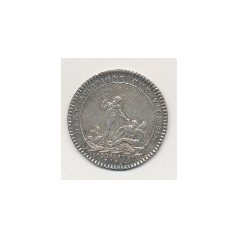 Jeton - Louis XV - Trésor royal - 1758