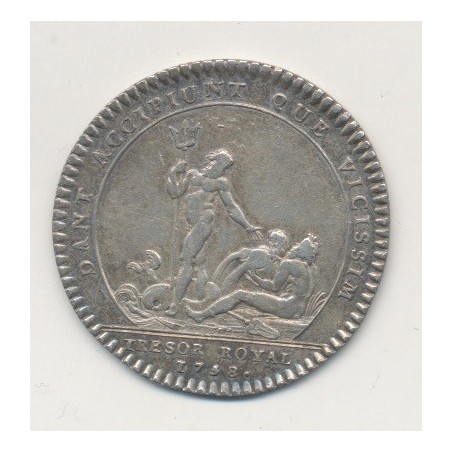 Jeton - Louis XV - Trésor royal - 1758