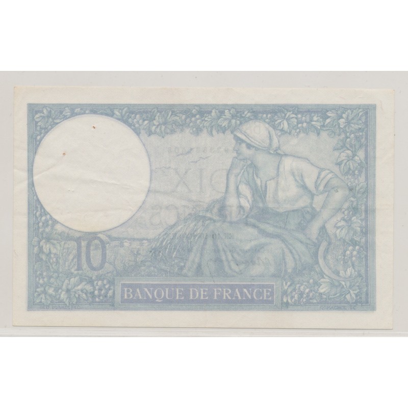 10 Francs Minerve bleu - 10.10.1940 - G.76954 - TTB+