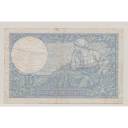 10 Francs Minerve bleu - 28.9.1939 - N.72 2