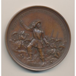 Médaille - AD Alessandro la marmora I Bersaglieri - 1886 - bronze - 65mm - SUP 2