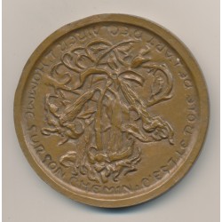 Médaille - Alfons Mucha - 1973 - bronze - 72mm 2
