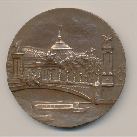 Médaille - Exposition philatélique internationale Paris - 1975 - bronze - 73mm - TTB+