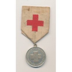 Médaille - Association dames françaises - 1879 - uniface - croix rouge