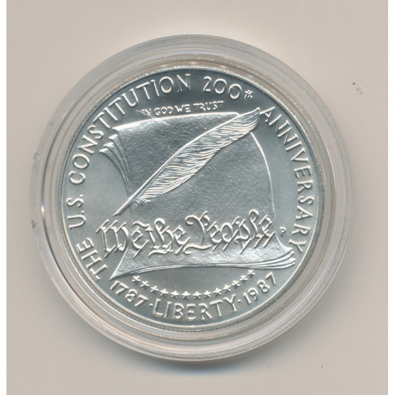 Etats-Unis - 1 Dollar 1987 P - Bicentenaire constitution Américaine - argent 