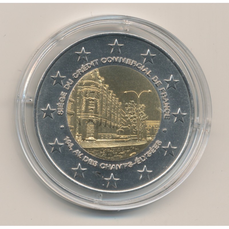 Médaille - CCF célèbre l'avènement de l'euro - bimétallique - 1999