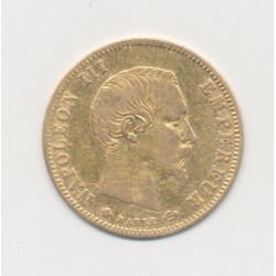 Napoléon III Tête nue - 5 Francs Or - 1858 BB Strasbourg - TB/TB+